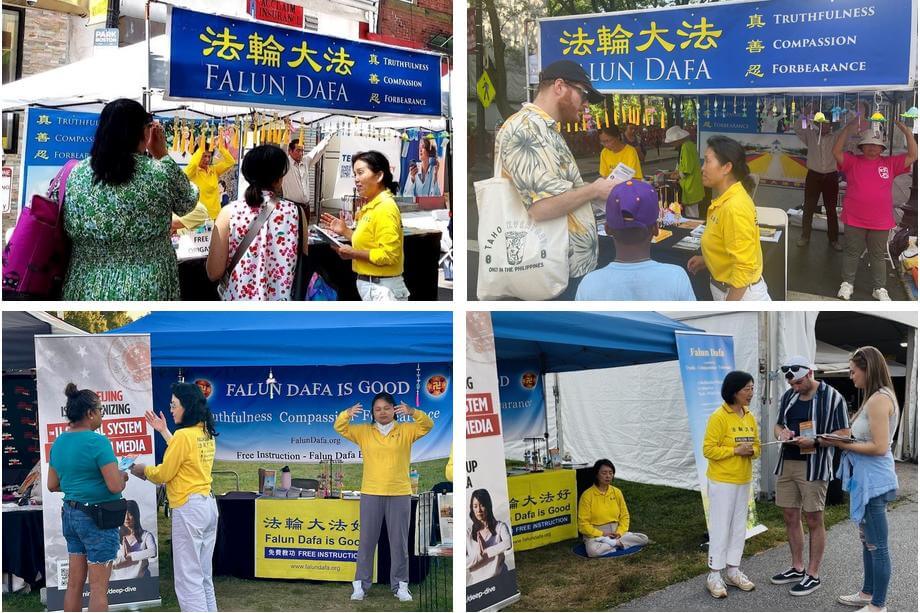 美東兩盛會 跨族裔民眾簽名支持《法輪功保護法案》