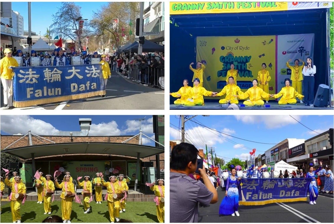 悉尼春季節慶多 人們喜遇法輪功