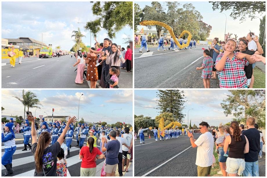 新西蘭多地聖誕遊行 法輪功傳遞真善忍獲讚賞