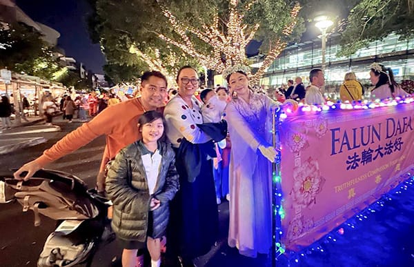 昆士蘭花燈遊行精彩紛呈  法輪功陣容引共鳴